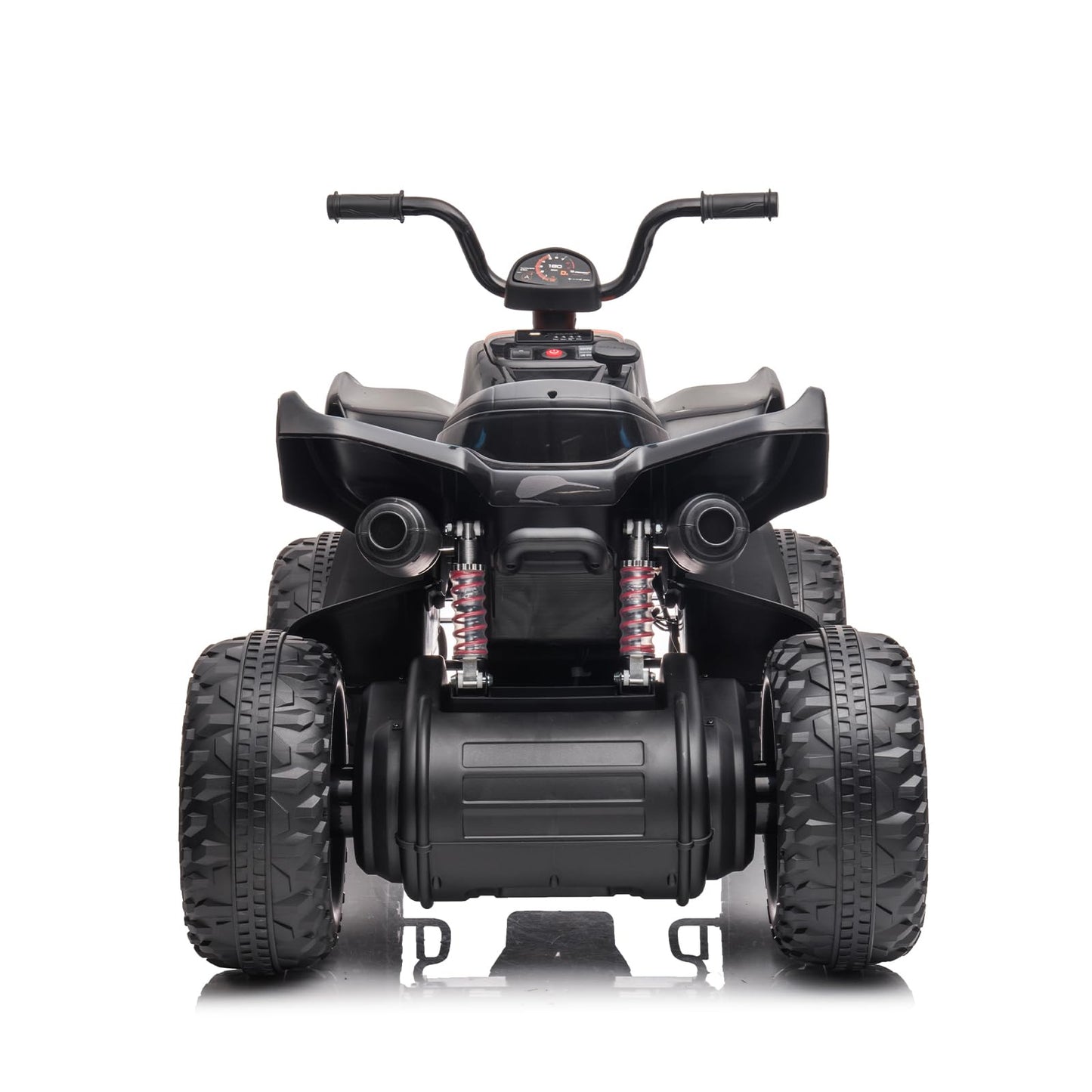 Garvee Ride - P Series: 24V Battery Powered Kids Electric Vehicle, 4 Wheeler Quad w/Headlights, MP3, USB, Volume Control, Large Seat, Electric Ride on Toys Best Gifts for 18-36 Months Boys and Girls (Grey)
