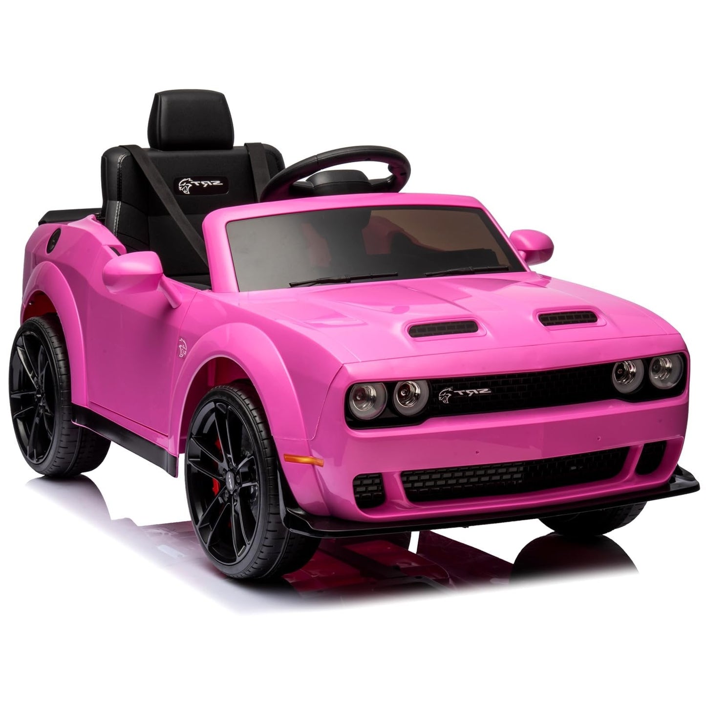 Garvee Ride - P Series: 12V Electric Vehicles Battery Powered with Remote Control, LED Lights, Bluetooth, MP3 for Boys Girls - Pink