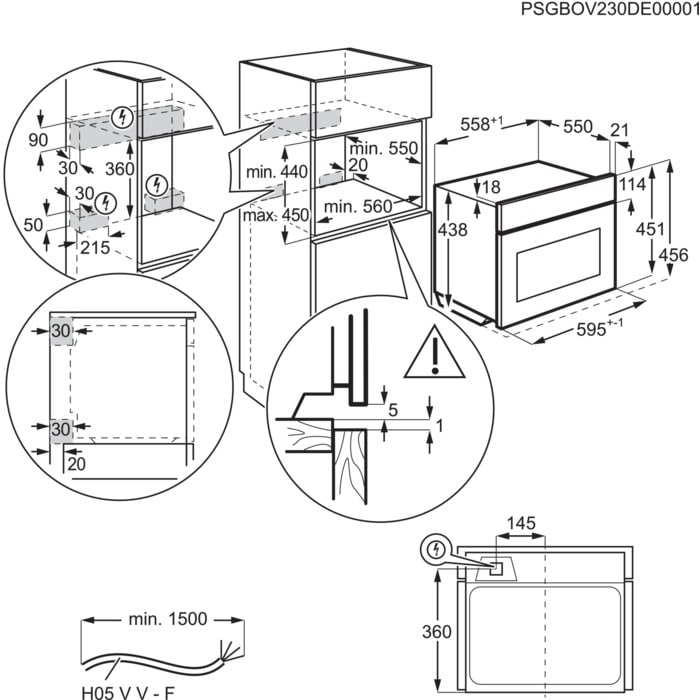 AEG Series 8000 MealAssist TK8NK721T Compact Built in Microwave Combination Oven