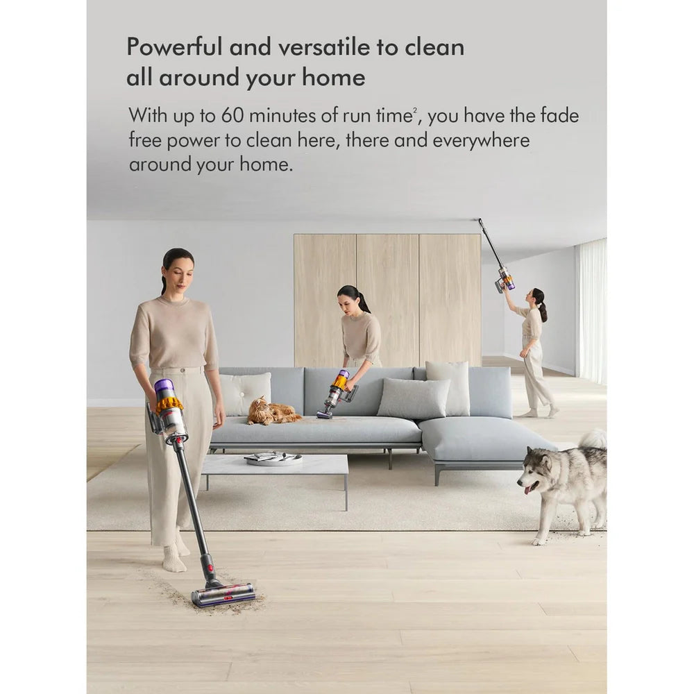Dyson V15 Detect Extra Cordless Stick Vacuum Cleaner up to 60 Minutes Run Time - Nickel Blue V15EXTRA