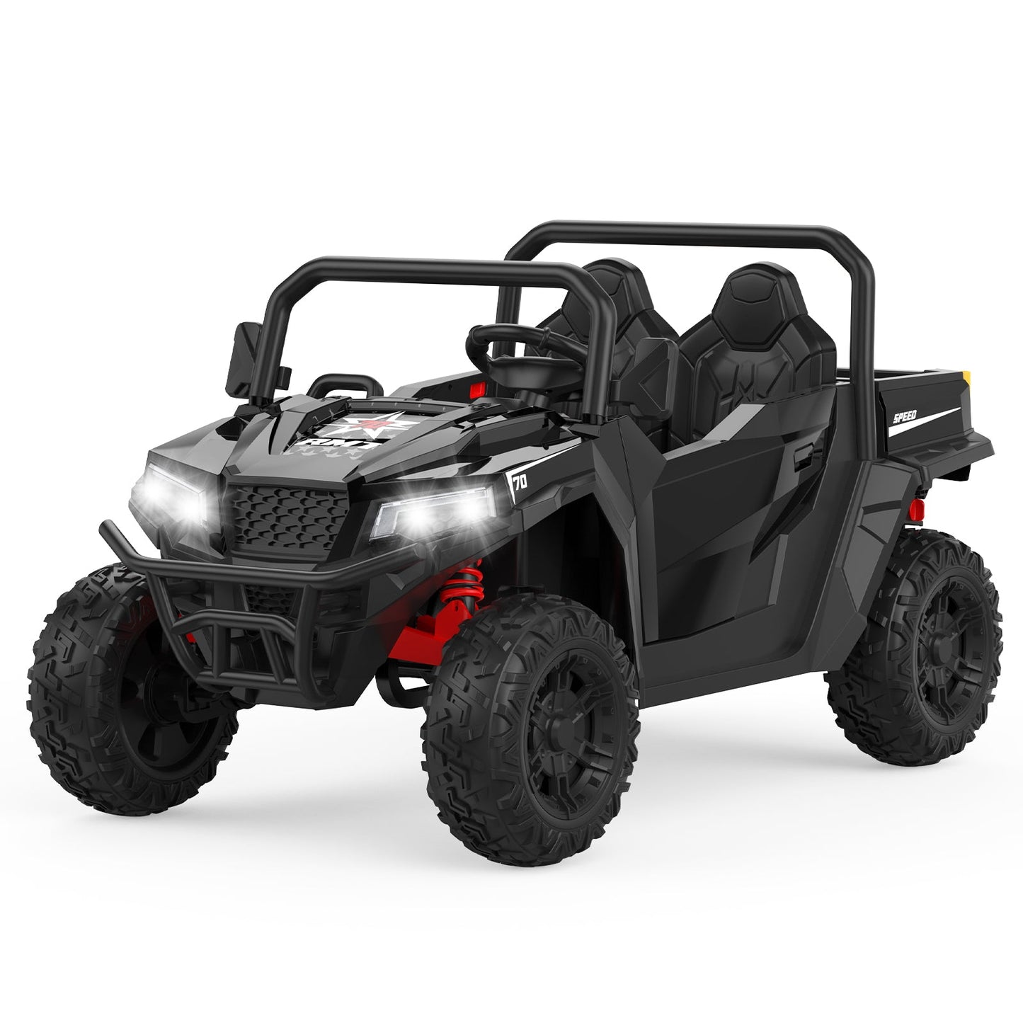 Garvee Ride - P Series: 24V Ride On Dump Truck for Big Kids, 4x4 Electric Car with Remote Control, Shovel, Bluetooth & Music, 24v Ride On Toys, Truck Car, Kids Electric Ride
