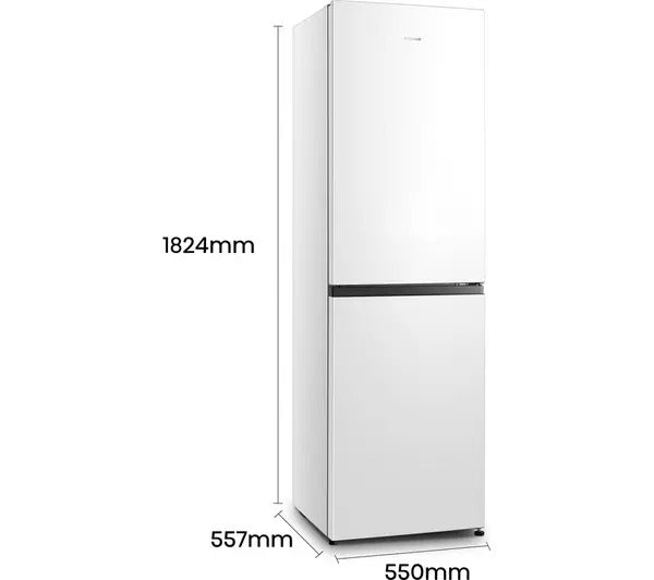 Hisense RB327N4BWE Fridge Freezer Frost Free Freestanding 50/50 182cm Tall 256L - White