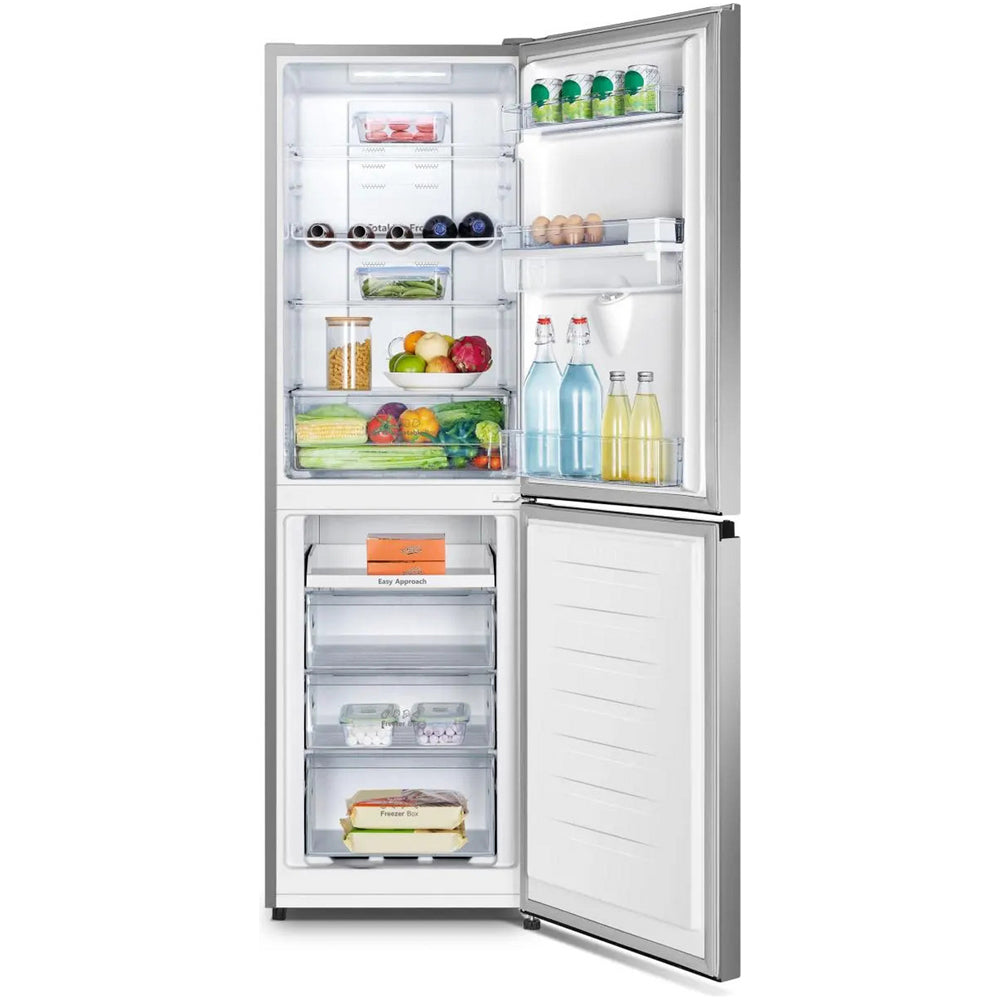 Hisense RB327N4WCE 50/50 Freestanding Non Plumbed Total No Frost Fridge Freezer Inox