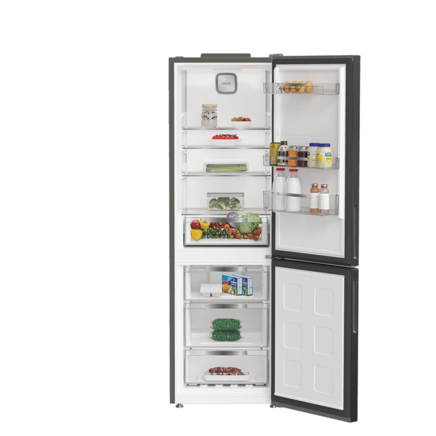 Hotpoint HPK26363XBR5UK Freestanding Dual No Frost Fridge Freezer Dark Grey
