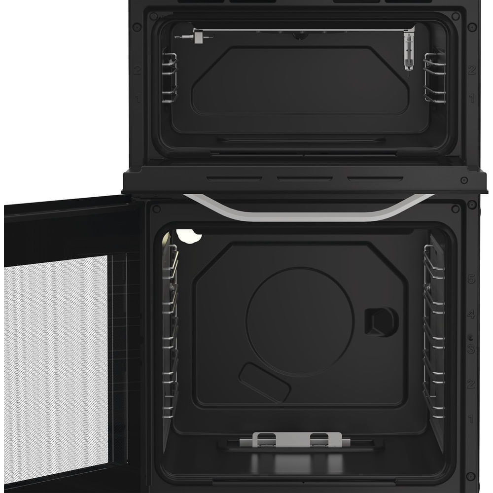 Hotpoint HTG5GCW Freestanding Gas Twin Cooker with Separate Grill White