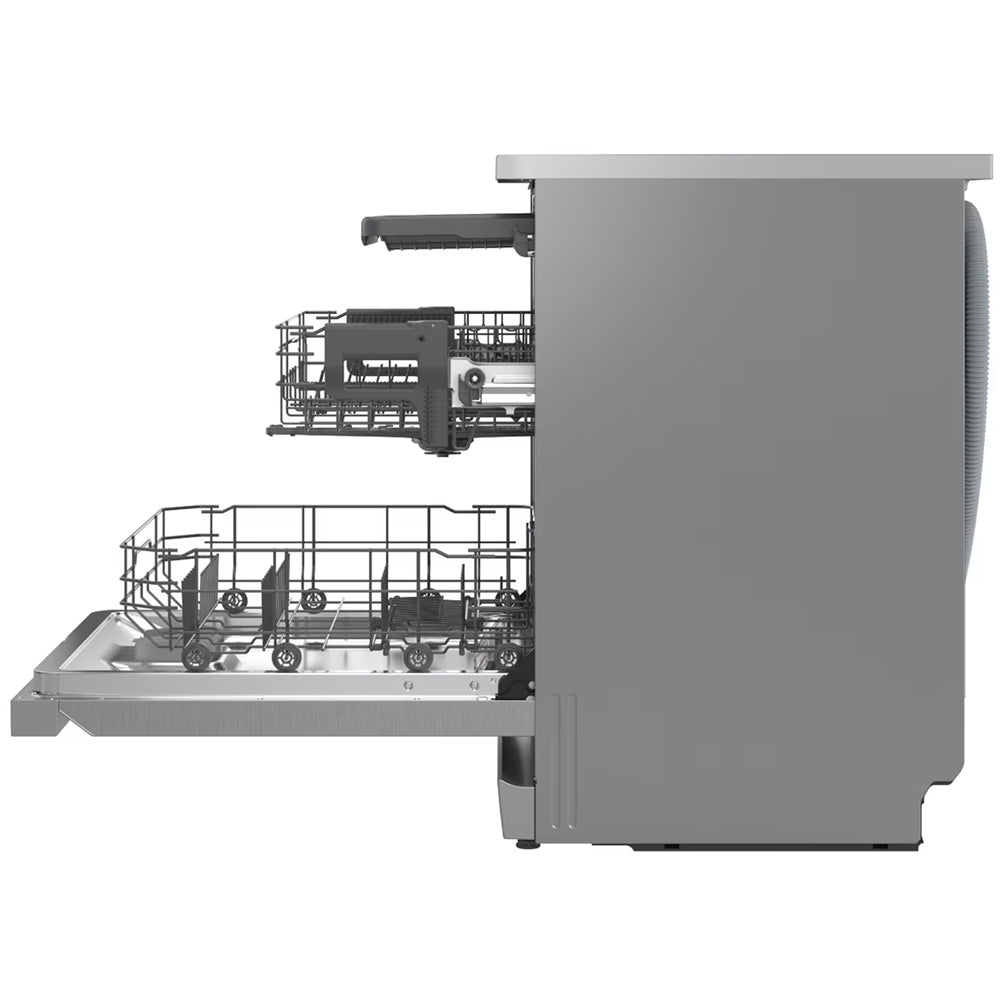 LG DF273FVS TrueSteam QuadWash WiFi Connected Full Size Freestanding Dishwasher 14 Place Settings Silver
