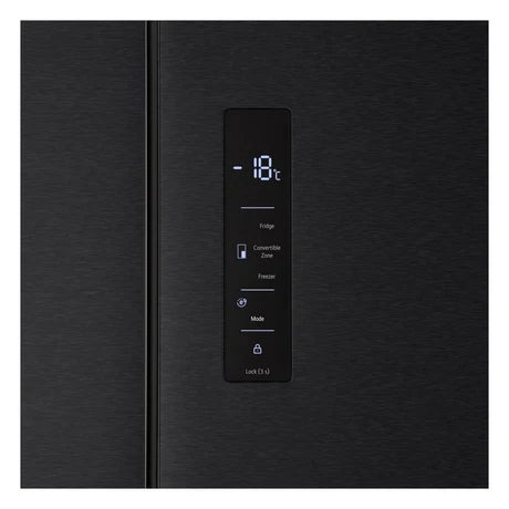 LG GMM42ABBEH 191cm 600L American Style Fridge Freezer in Matte Black - E Rated