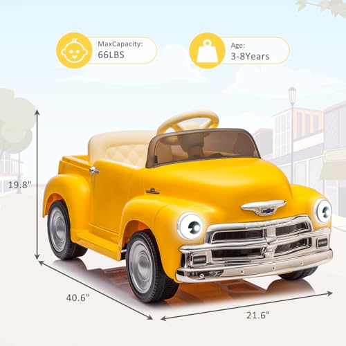Garvee Ride - P Series: 12V Ride On Car for Kids Ages 3-5, Power Wheel Ride-on Toys W/parent Remote, Music Player, 4 Wheel Cushion, Kids Electric Cars with 2 Speed, Dual Doors, Front &ear Headlights