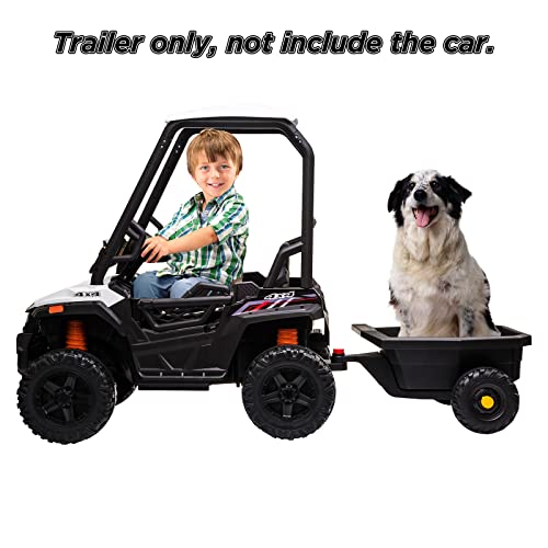 Garvee Trailer for 12V Kids Ride On Car Truck w/ Parent Remote Control (Trailer Only)