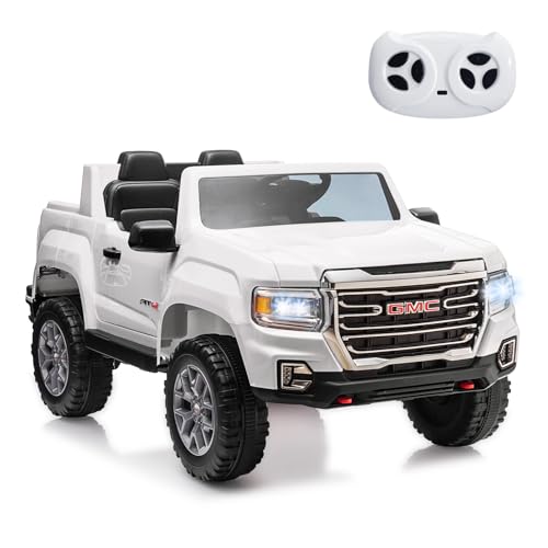 Garvee Ride - P Series: 24V 2-Seater Ride On Truck Car, Licensed GMC Battery Powered Electric Kids Car with Remote Control, LED Lights, MP3, 2 * 200W Motor, 20.5" Large Seat, Ride On Toys for Kids