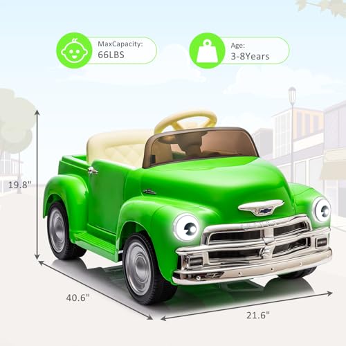 Garvee Ride - P Series: 3, 12V Ride On Car for Kids with Lcd Show, Led Lights, Battery Powered 4-Wheels Ride On Toy with Seat Belt, Slow Start, Electric Toy Car