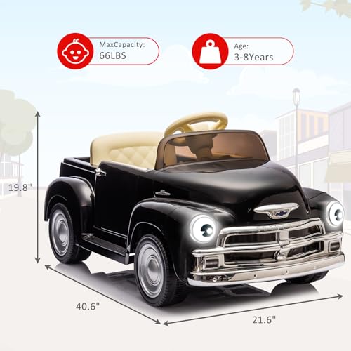 Garvee Ride - P Series: 12V Ride On Car for Kids Ages 3-5, Power Wheel Ride-on Toys W/parent Remote, Music Player, 4 Wheel Cushion, Kids Electric Cars with 2 Speed, Dual Doors, Front &ear Headlights