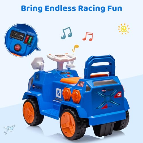 Garvee Ride - P Series: 6V Electric Toddlers Car, with Flash Lights, Music, Easy Control, for Indoor/Outdoor Use, Ride on Toy for Kids