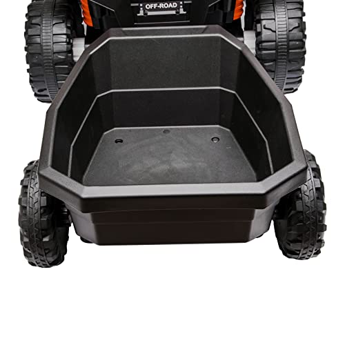 Garvee Trailer for 12V Kids Ride On Car Truck w/ Parent Remote Control (Trailer Only)