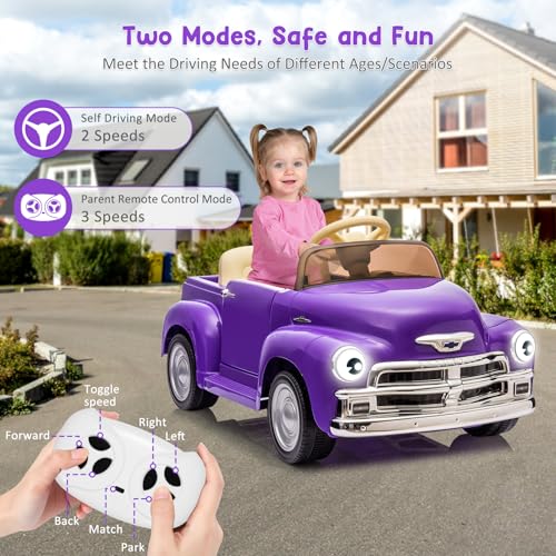 Garvee Ride - P Series: 12V Ride On Car for Kids Ages 3-5, Battery Powered Ride-on Toys W/Parent Remote, Music Player, 4 Wheel Cushion, Licensed Chevrolet Kids Electric Cars with 2 Speed, Dual Doors, Front & Rear Headlights
