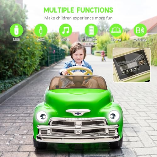 Garvee Ride - P Series: 3, 12V Ride On Car for Kids with Lcd Show, Led Lights, Battery Powered 4-Wheels Ride On Toy with Seat Belt, Slow Start, Electric Toy Car
