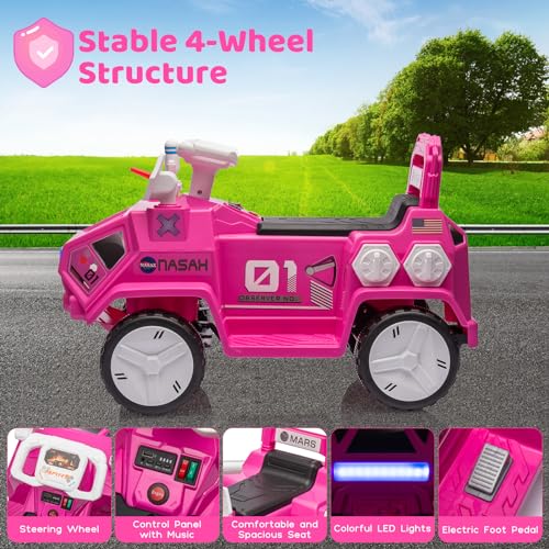 Garvee Ride - P Series: 6V Electric Toddlers Car, with Flash Lights, Music, Easy Control, for Indoor/Outdoor Use, Ride on Toy for Kids