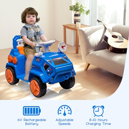 Garvee Ride - P Series: 6V Electric Toddlers Car, with Flash Lights, Music, Easy Control, for Indoor/Outdoor Use, Ride on Toy for Kids