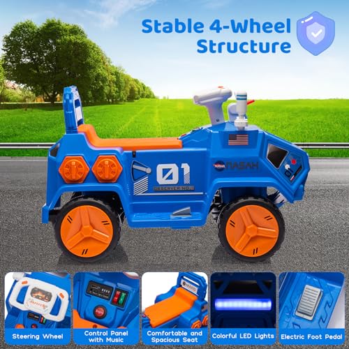 Garvee Ride - P Series: 6V Electric Toddlers Car, with Flash Lights, Music, Easy Control, for Indoor/Outdoor Use, Ride on Toy for Kids