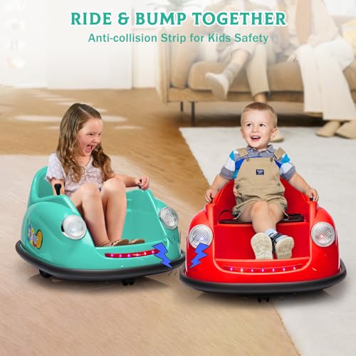 Garvee Ride - P Series: 12V Battery Car for Kids W/Parent Remote, Led Lights, 2-Speed, 360°Spin - Green