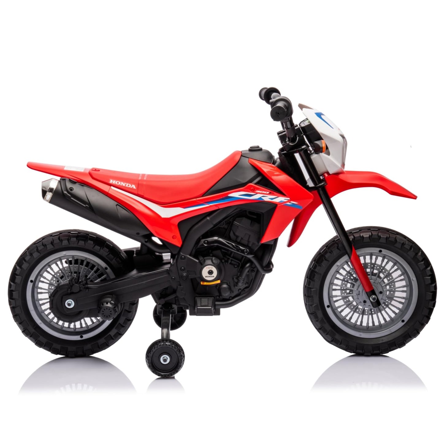 Garvee Ride - P Series: Kids Electric Ride on Motorcycle, Licensed Honda Battery Powered Motorbike Toy, with Training Wheels, Rechargeable Battery, Headlight, Engine Sounds, for Children Girls Boys - Red