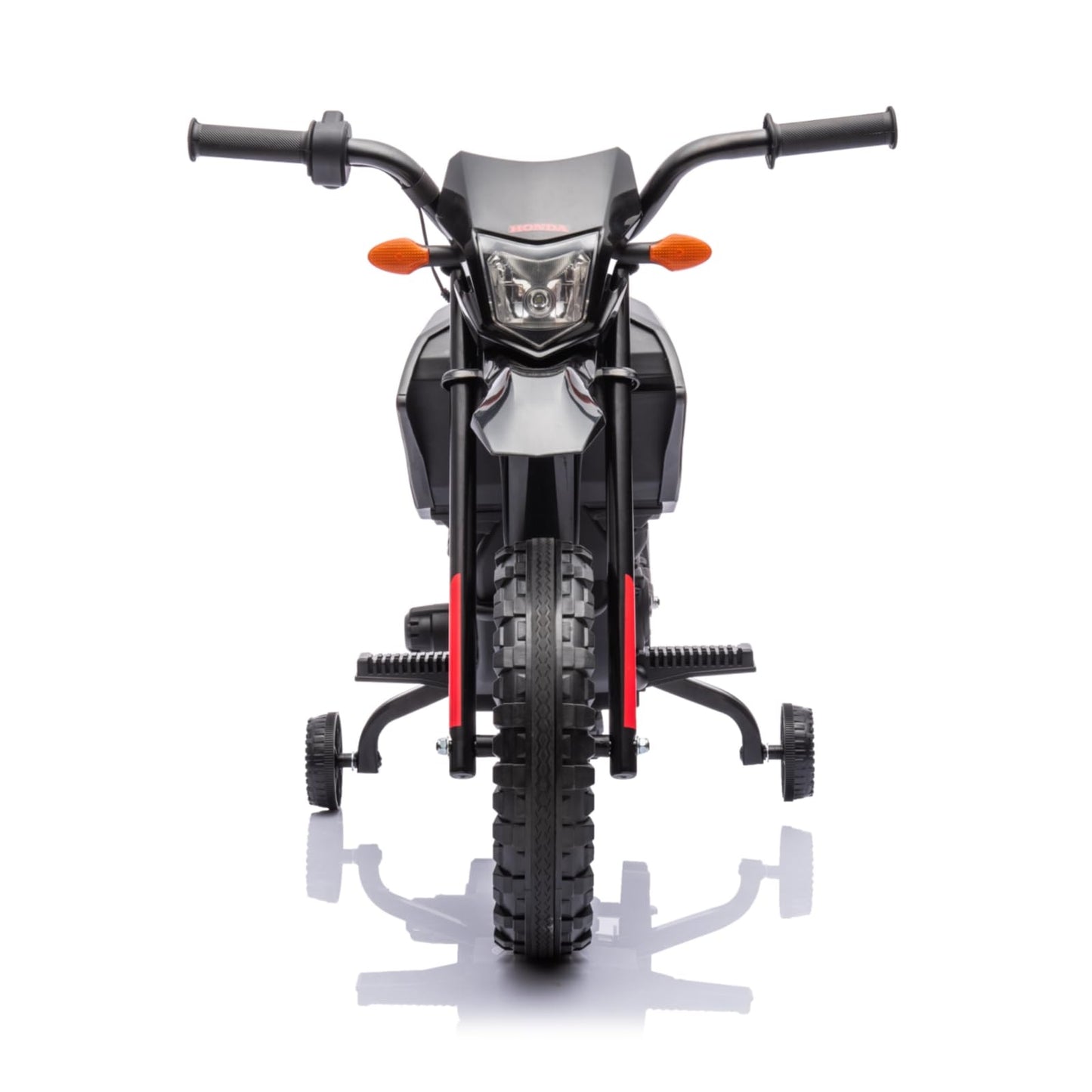Garvee Ride - P Series: Kids Electric Ride on Motorcycle, Licensed Honda Battery Powered Motorbike Toy, with Training Wheels, Rechargeable Battery, Headlight, Engine Sounds, for Children Girls Boys - Black