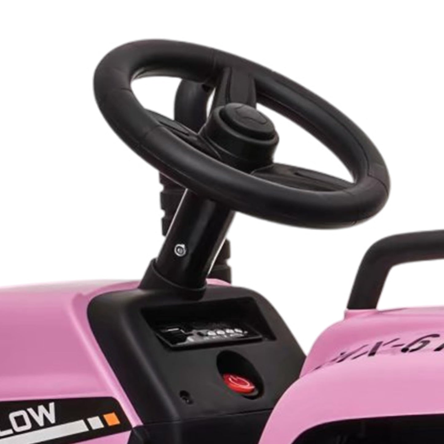 Garvee Ride - P Series: 12V Electric Tractor & Trailer for Kids, 3-6 Yrs - With RC - Pink / 35W