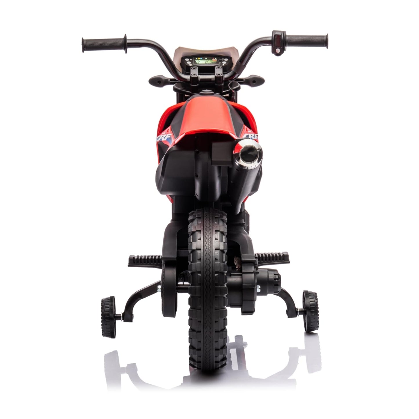 Garvee Ride - P Series: Kids Electric Ride on Motorcycle, Licensed Honda Battery Powered Motorbike Toy, with Training Wheels, Rechargeable Battery, Headlight, Engine Sounds, for Children Girls Boys - Red