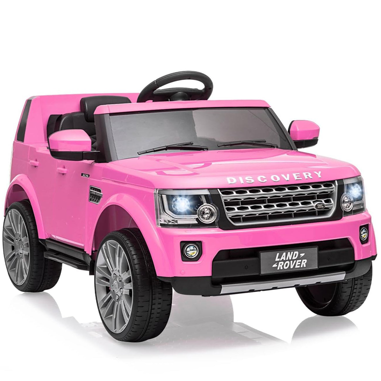 Garvee Ride - P Series: 12V, 4.5 MPH, Remote Control, Music Player, MP3, LED Lights, USB, FM Radio, Pink, Ages 3-8