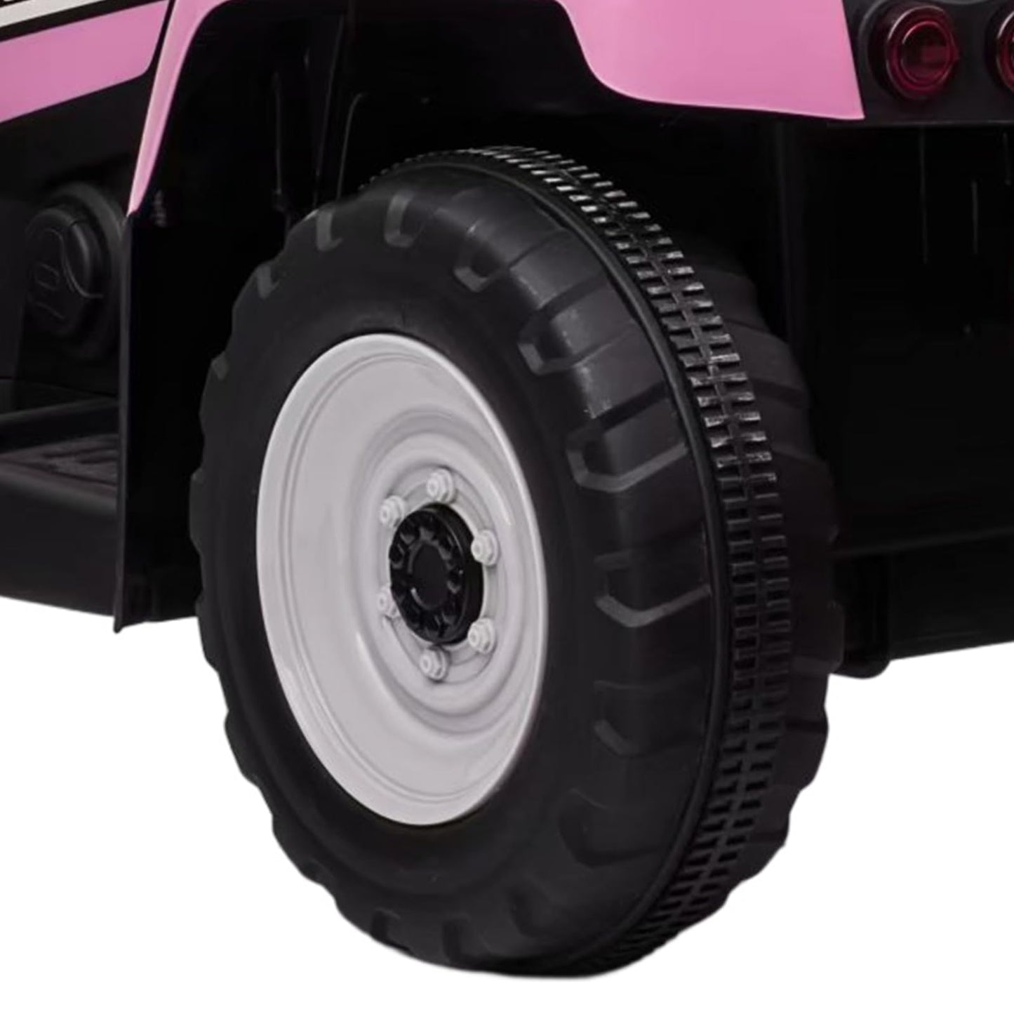 Garvee Ride - P Series: 12V Electric Tractor & Trailer for Kids, 3-6 Yrs - With RC - Pink / 35W