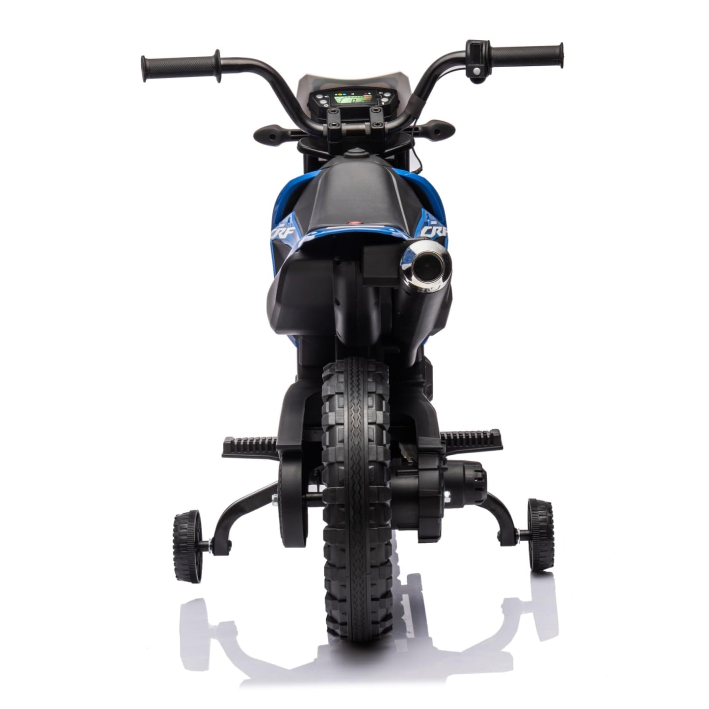 Garvee Ride - P Series: Kids Electric Ride on Motorcycle, Licensed Honda Battery Powered Motorbike Toy, with Training Wheels, Rechargeable Battery, Headlight, Engine Sounds, for Children Girls Boys - Blue