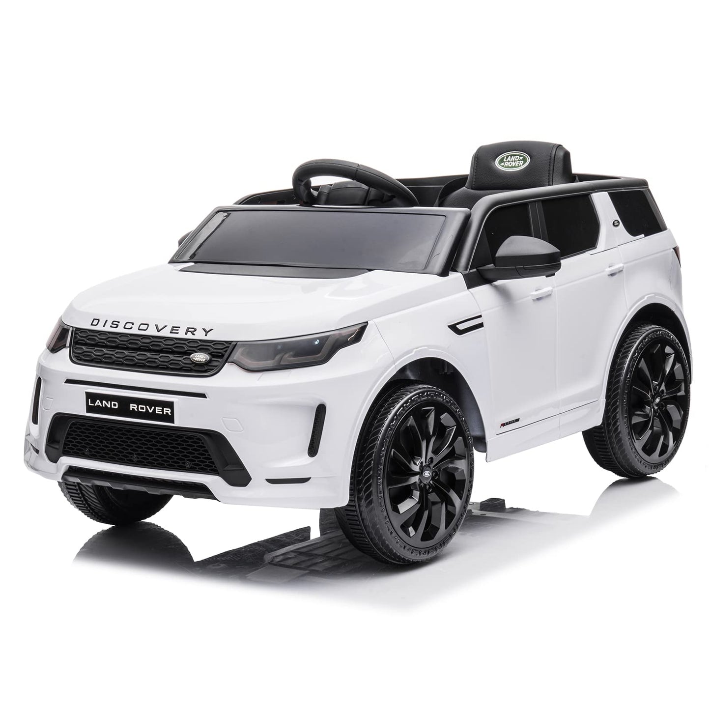 Garvee Ride - P Series: 12V Land Rover mini Kids Ride-On Car: Remote Control, LED Lights, Bluetooth, Music, Radio, Battery Powered, for Ages 3-8 - White