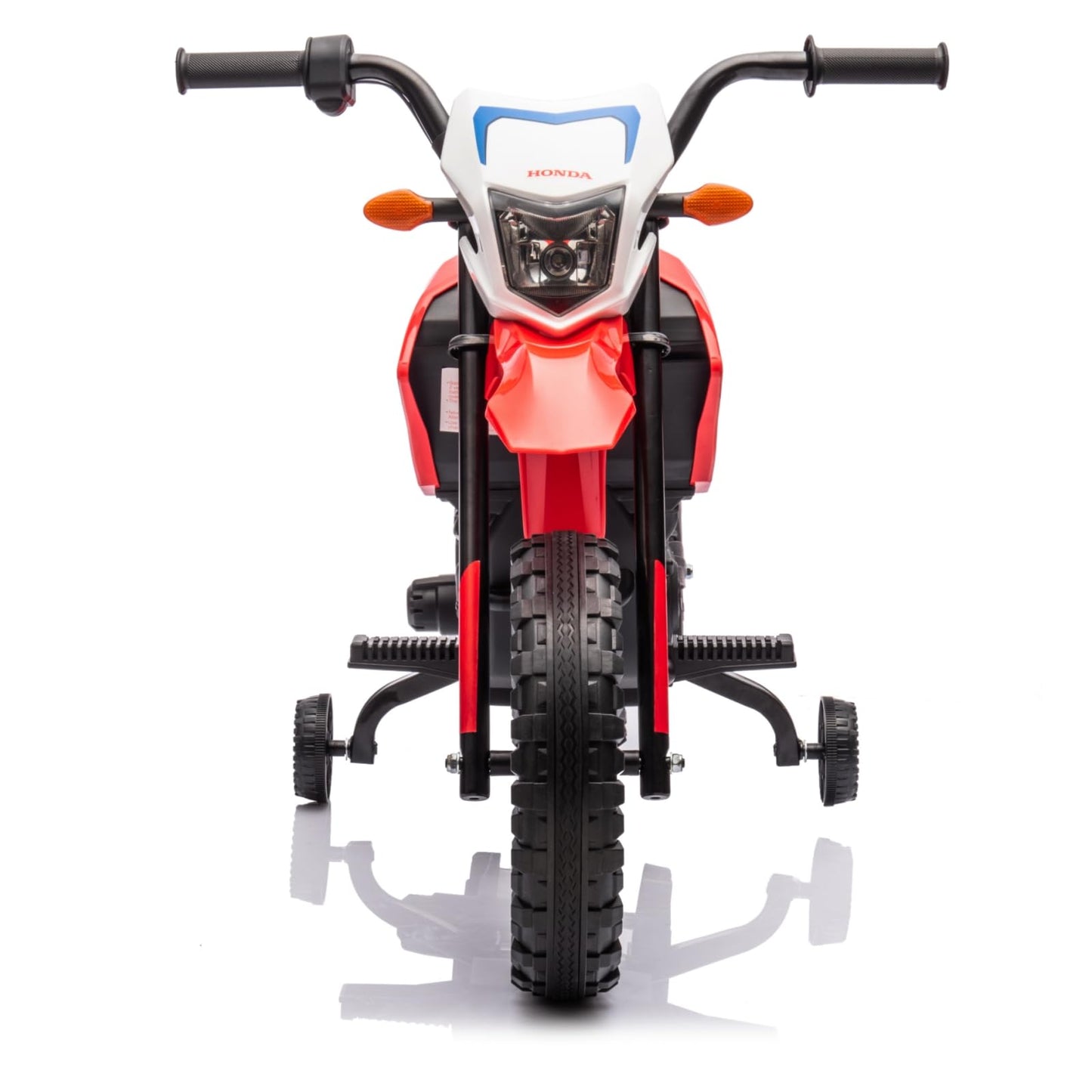 Garvee Ride - P Series: Kids Electric Ride on Motorcycle, Licensed Honda Battery Powered Motorbike Toy, with Training Wheels, Rechargeable Battery, Headlight, Engine Sounds, for Children Girls Boys - Red