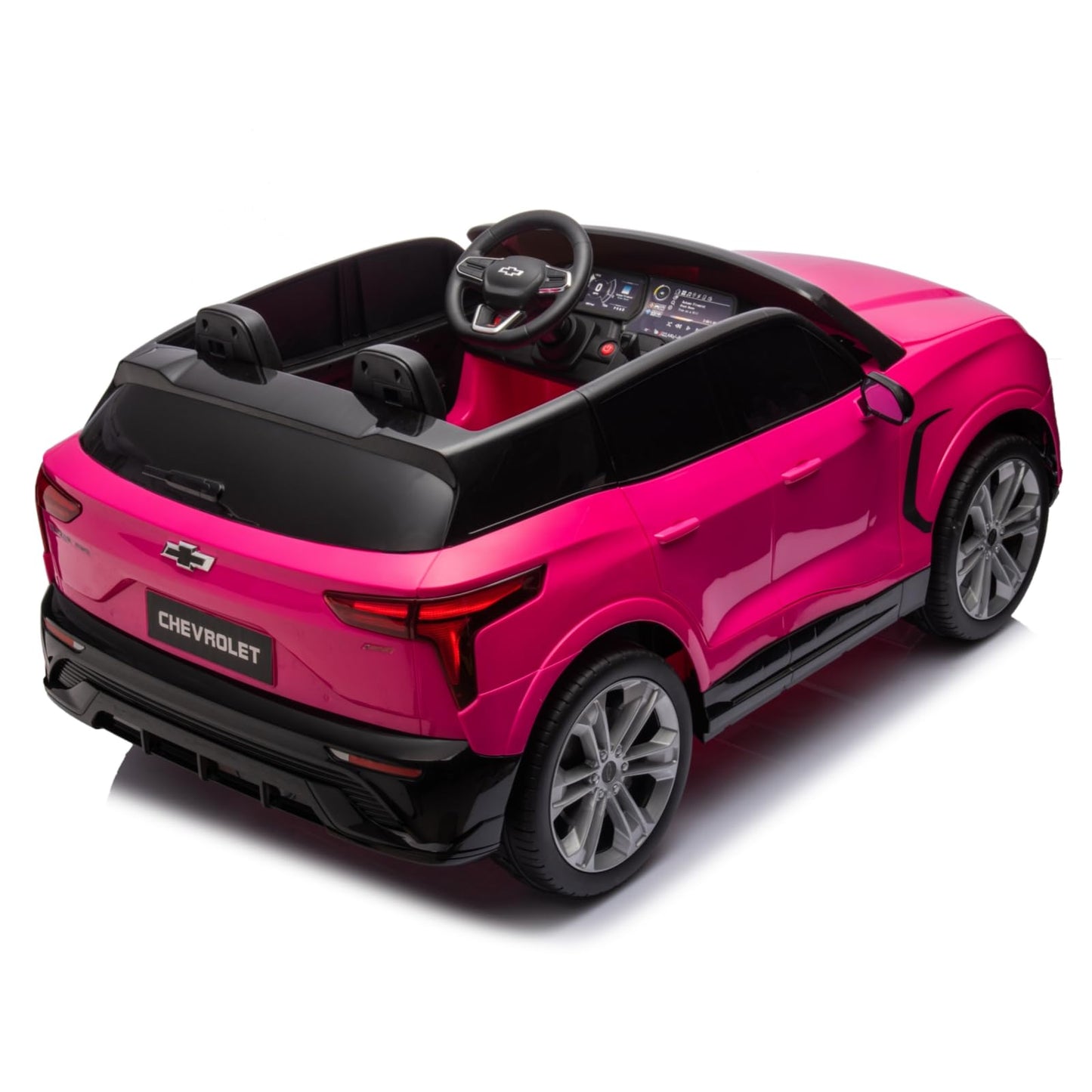 Garvee Ride - P Series: 24V 2-Seater Chevrolet Blazer Kids Car with Remote Control, Bluetooth - Pink