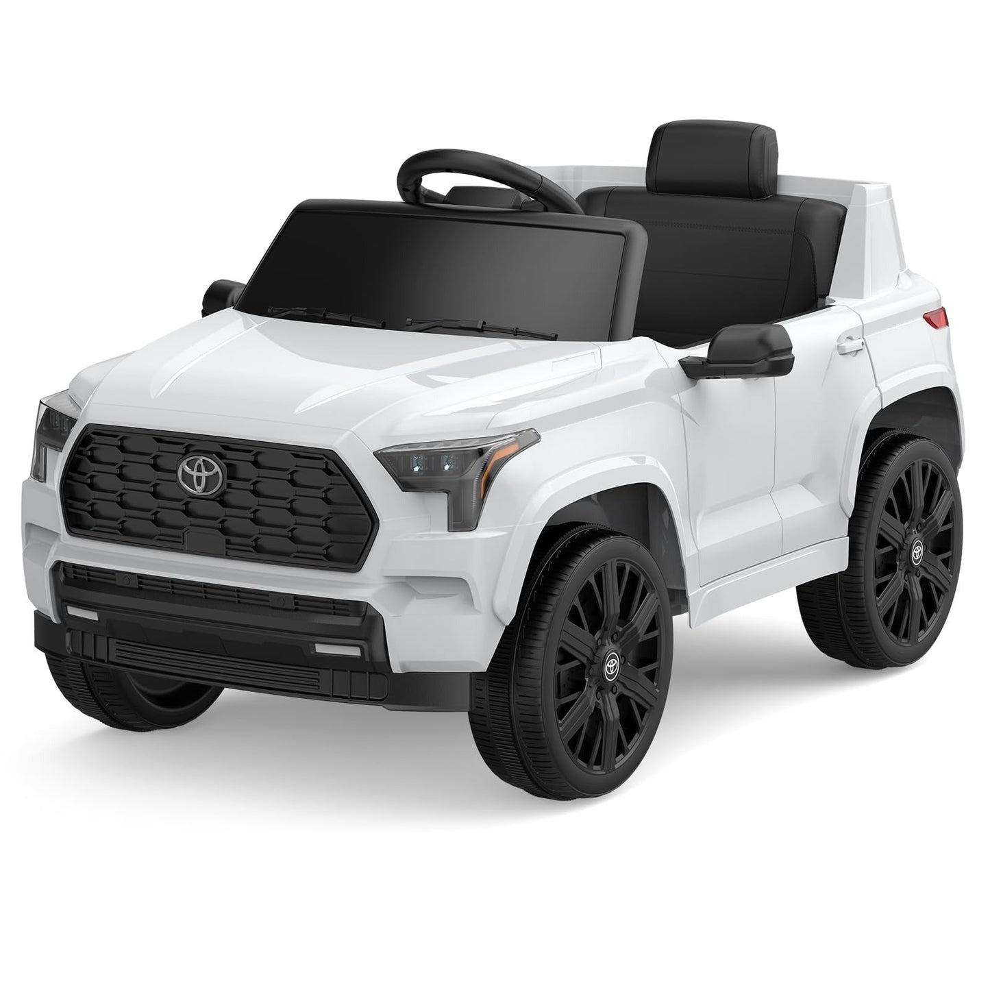 Garvee Ride on Truck Car 12V Battery Powered Kids Electric Vehicles, Licensed Toyota Kid Cars, Ride on Toys with Remote Control, Spring Suspension, LED Lights, Music, 3 Speeds