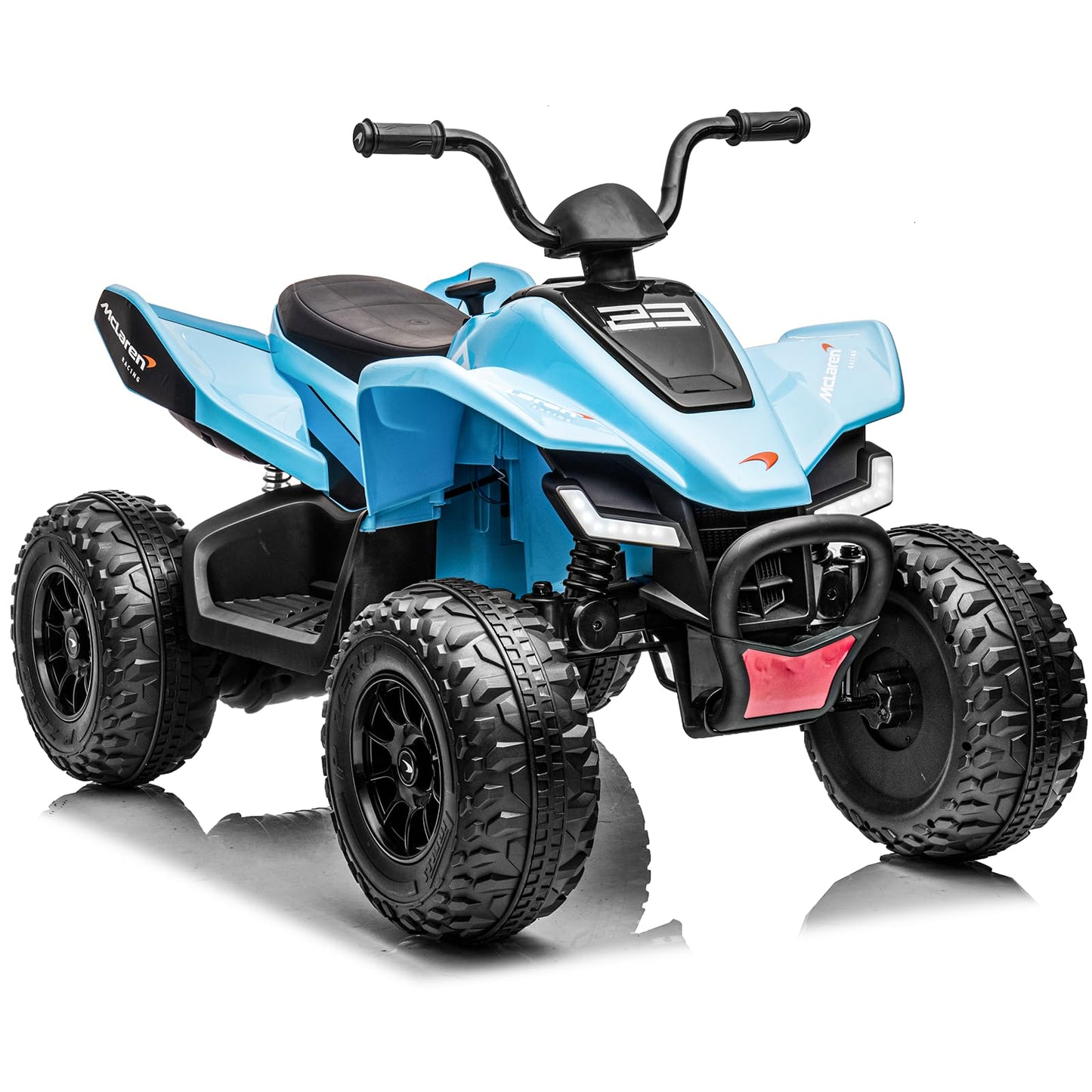 Garvee Ride - P Series: 24V Mc-Laren Ride On Car Kids ATV 3+ with LED and Music Mode - Blue