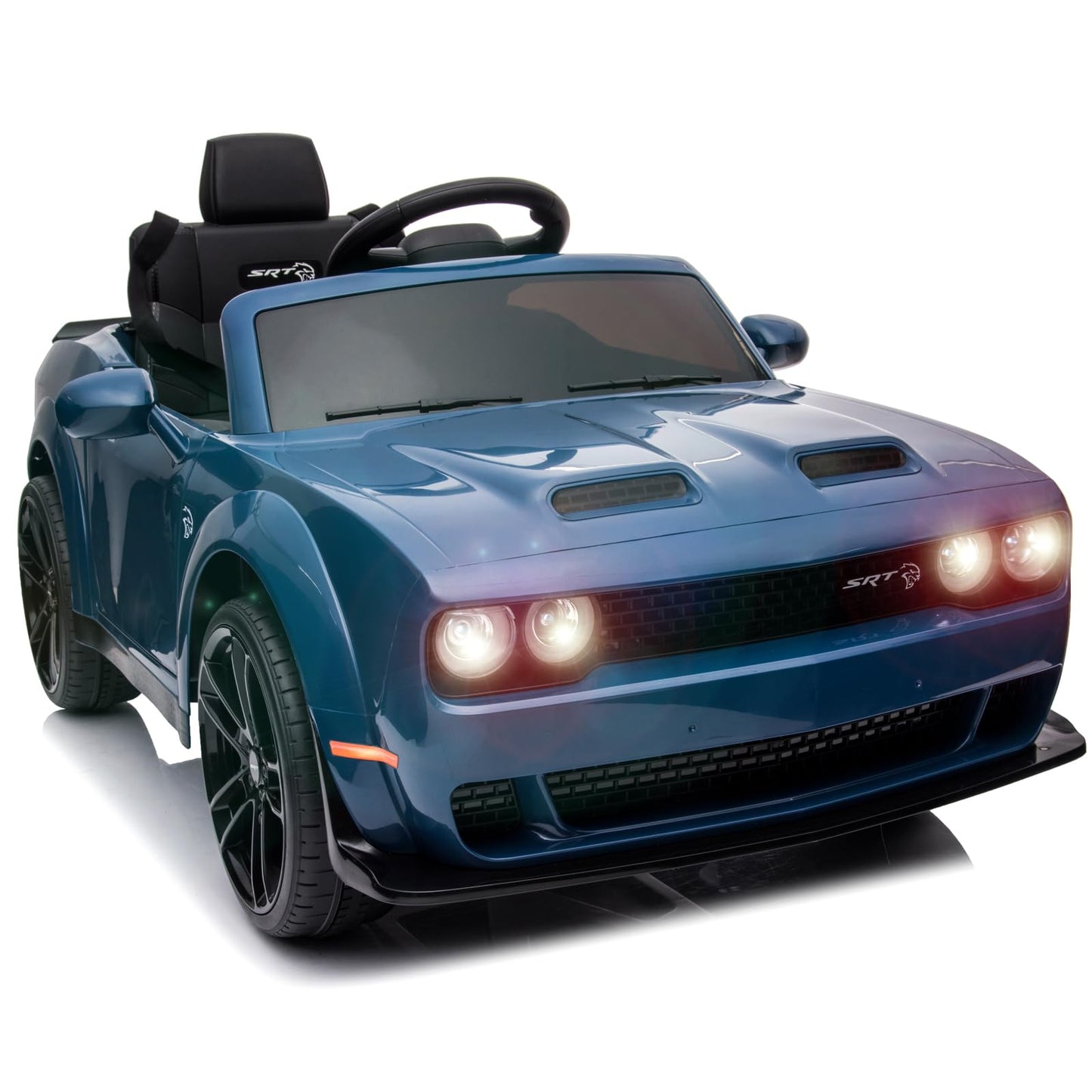 Garvee Ride - P Series: 12V Electric Vehicles Battery Powered with Remote Control, LED Lights, Bluetooth, MP3 for Boys Girls - Blue