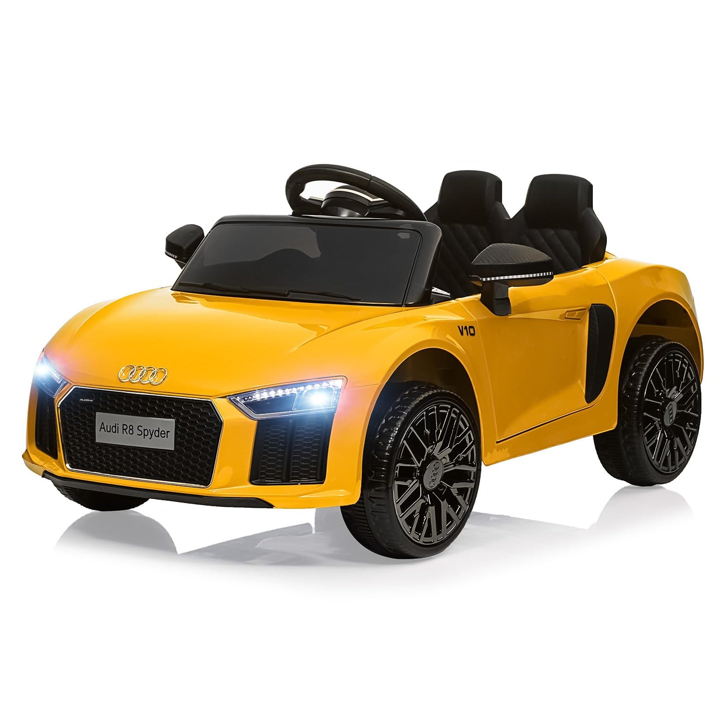 Garvee Ride - P Series: 12V Power Battery Electric Vehicles for 3-7 Toddlers, Licensed Toy Car with Remote Control, MP3 Player - Yellow