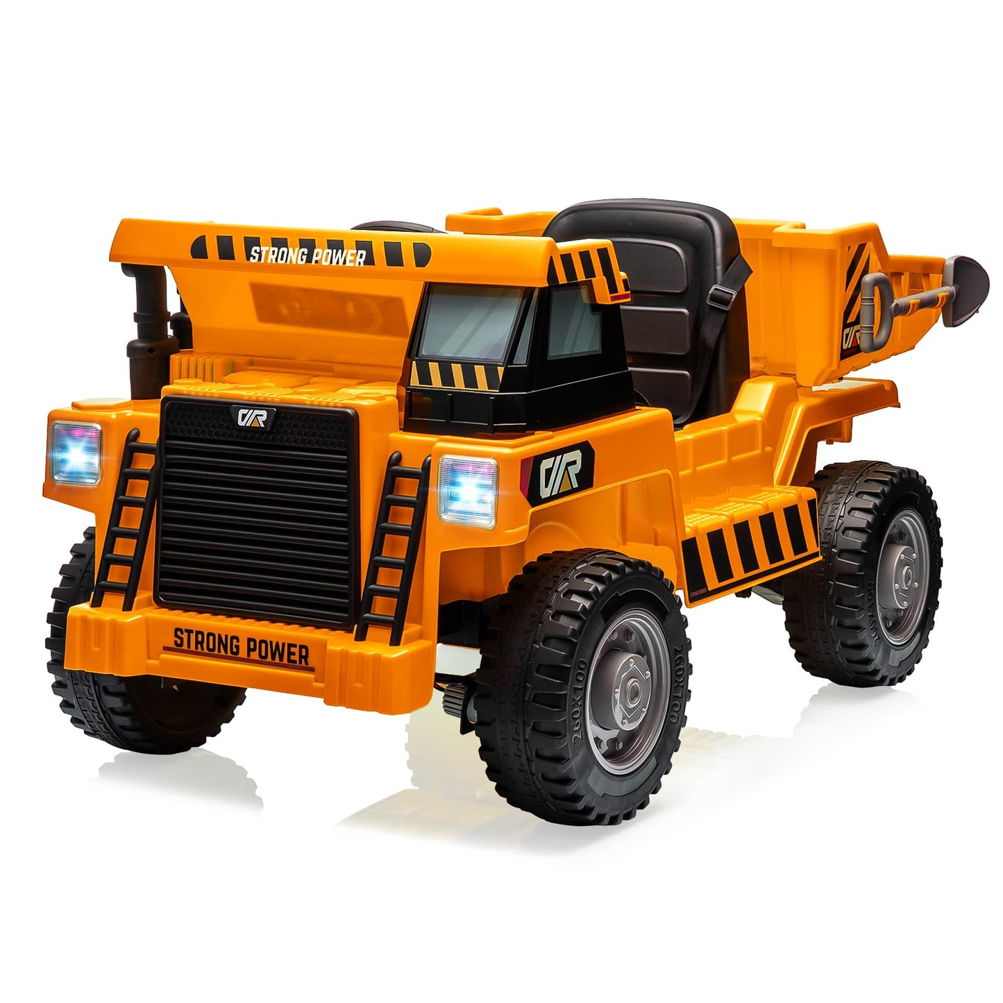 Garvee Ride - P Series: 12V Kids Ride on Dump Truck + Remote Control + Electric Dump Bed + USB MP3 Player + Safety Features + All-Terrain Tires + Indoor & Outdoor Fun