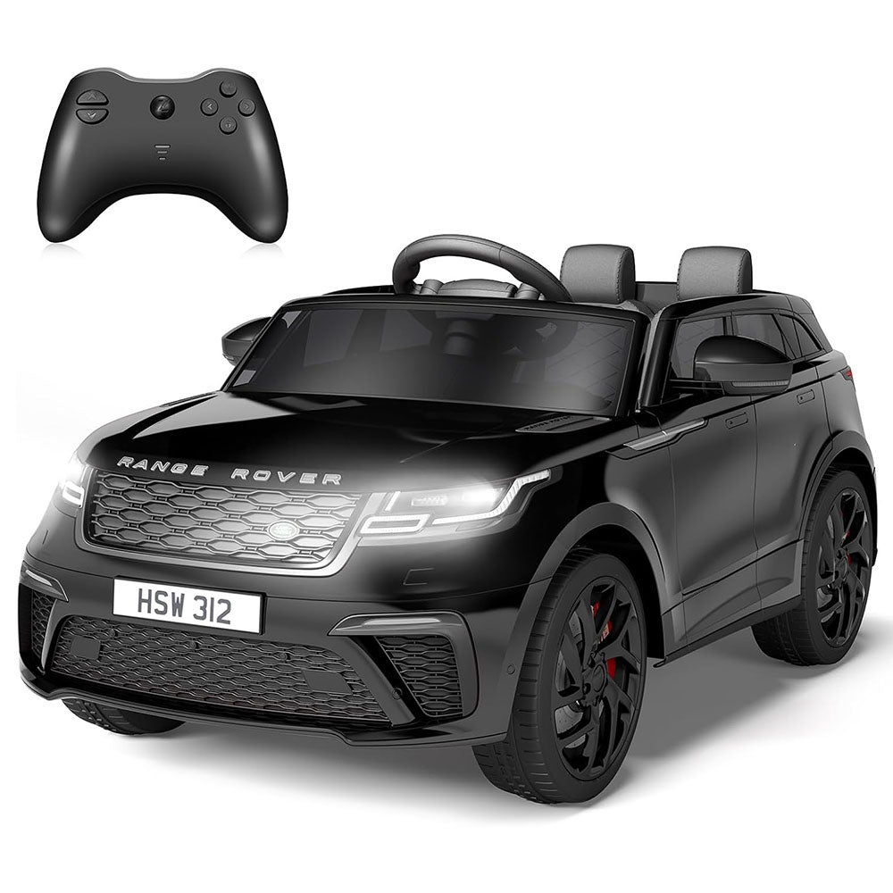 Garvee Ride - P Series: 3-8, 12V Licensed Land Rover Ride Electric Car for Kids with Parent Remote Control, MP3 Player, Rocking, Pull Rod - Black