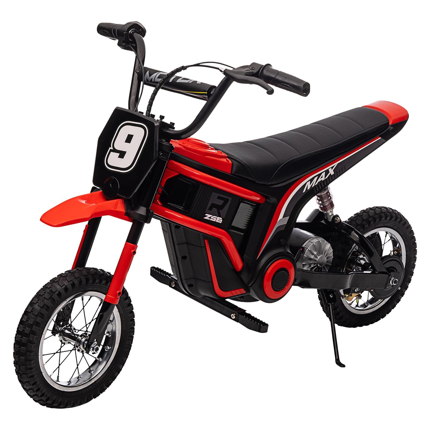 Garvee Ride - T Series: 24V-10A 350W Ride On Electric Dirt Bike For Kids Ages 13+, 14.29MPH, 3-Speed - Red-9