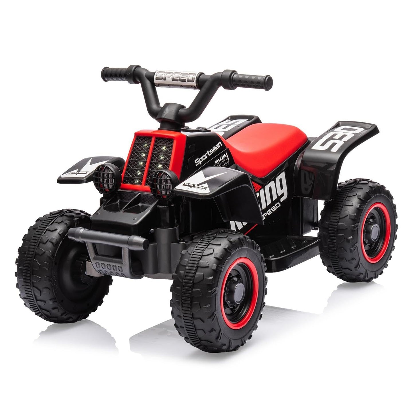 Garvee Ride - P Series: 6V Kids Ride On Electric ATV, Ride Car with LED Headlights, Ride-On Toy for Toddlers 1-3 Boys & Girls with Music, Forward & Reverse - Black