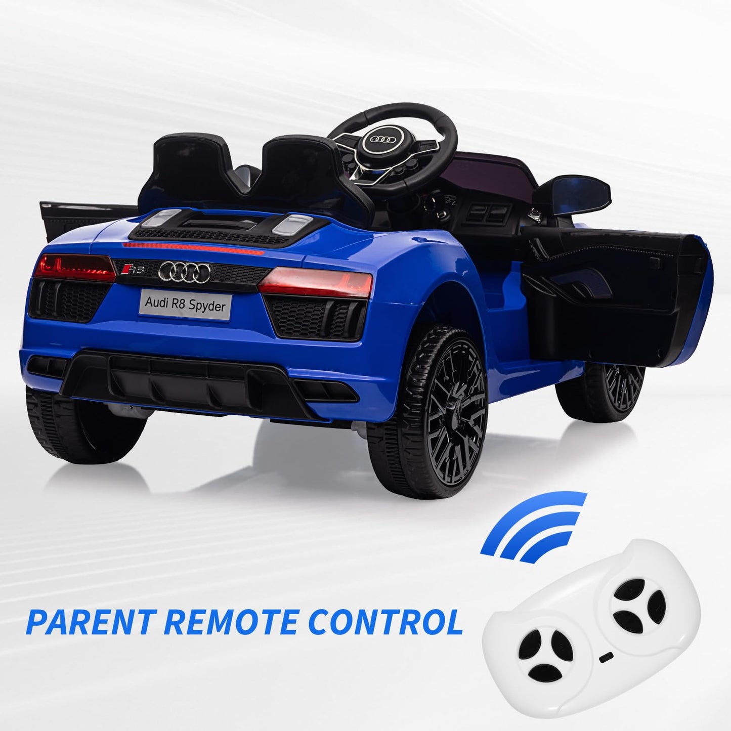 Garvee Ride - P Series: 12V Licensed Audi Ride-On Car: Remote Control, MP3, LED, Bluetooth, Horn, for Ages 3-7