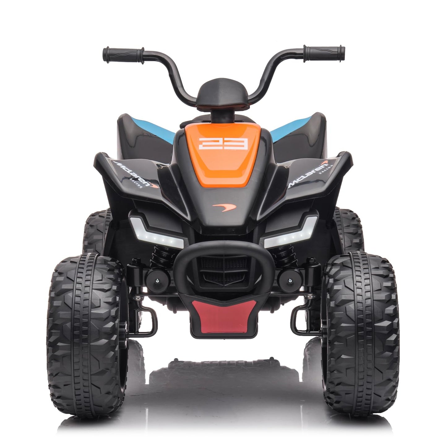 Garvee Ride - P Series: 24V Battery Powered Kids Electric Vehicle, 4 Wheeler Quad w/Headlights, MP3, USB, Volume Control, Large Seat, Electric Ride on Toys Best Gifts for 18-36 Months Boys and Girls (Grey)