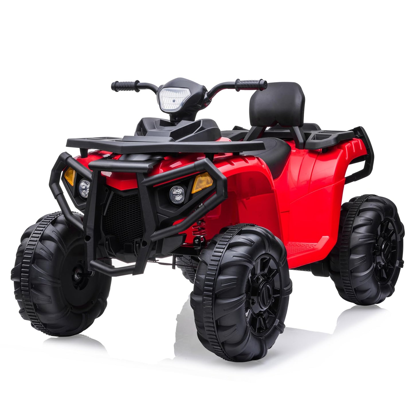 Garvee Ride - P Series: 4 Wheeler Electric Vehicle for Big Kids 2 Seater Battery Powered Ride On Toy Car with Spring Suspension, LED Lights, High & Low Speed, Music, USB, Soft Start for Toddlers, Red