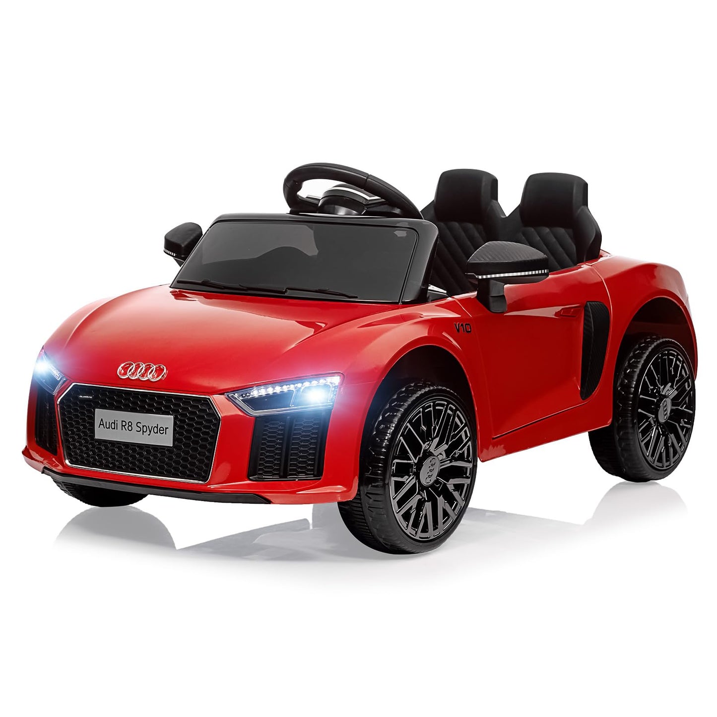 Garvee Ride - P Series: 12V Power Battery Electric Vehicles for 3-7 Toddlers, Licensed Toy Car with Remote Control, MP3 Player - Red