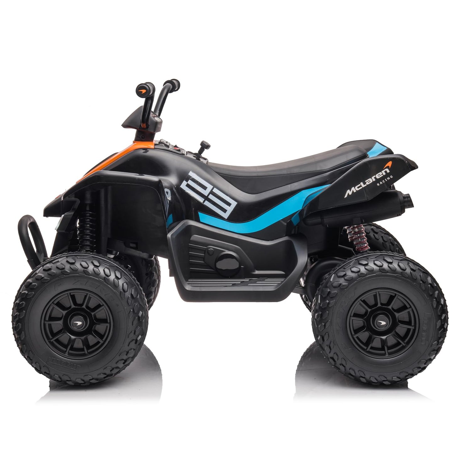 Garvee Ride - P Series: 24V McLaren Ride-On Car: Dual Motors, LED, Music Mode, 4-Wheel Suspension, USB/Media, for Ages 3+, 57lb Load