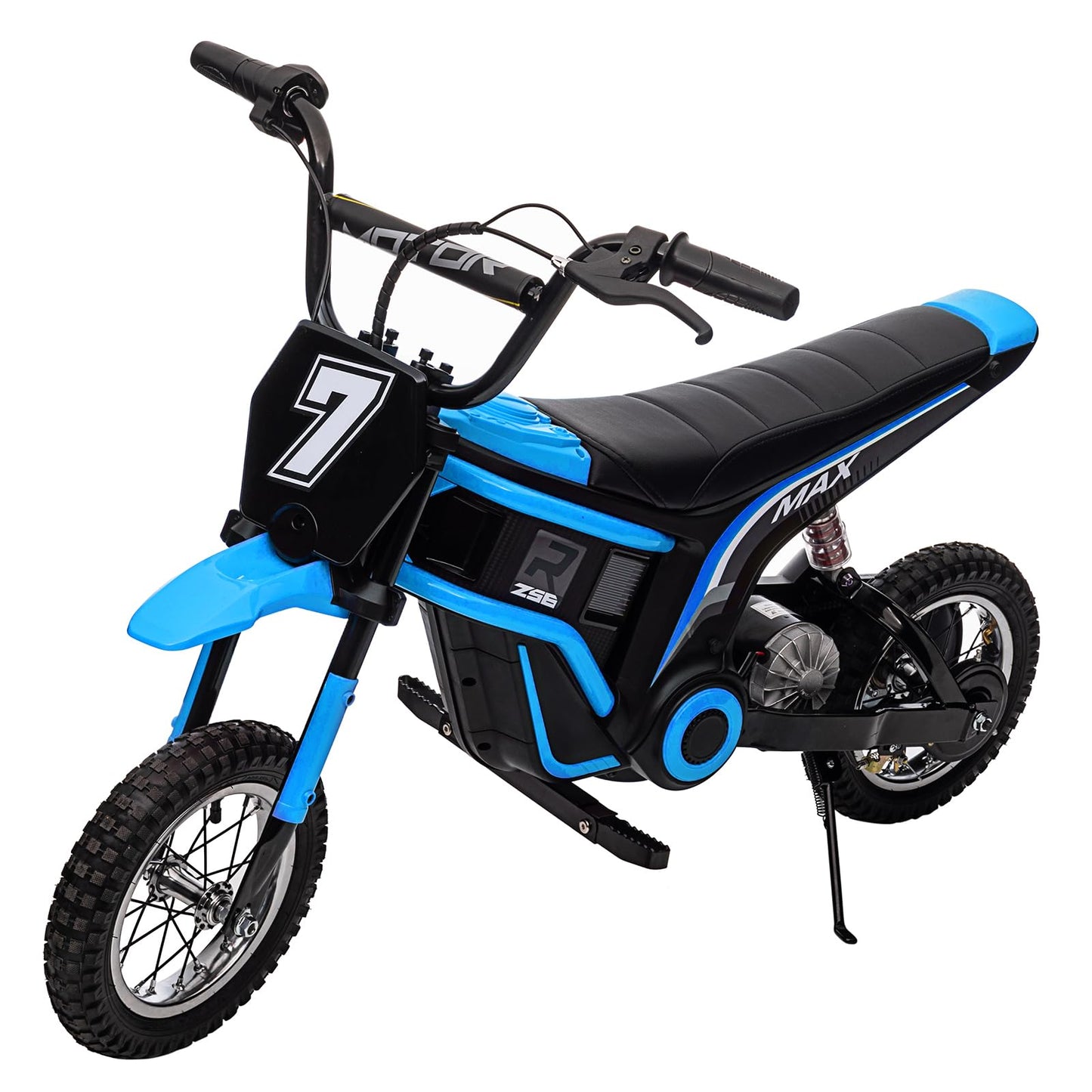 Garvee Ride - T Series: 24V-10A 350W Ride On Electric Dirt Bike For Kids Ages 13+, 14.29MPH, 3-Speed - Blue-7