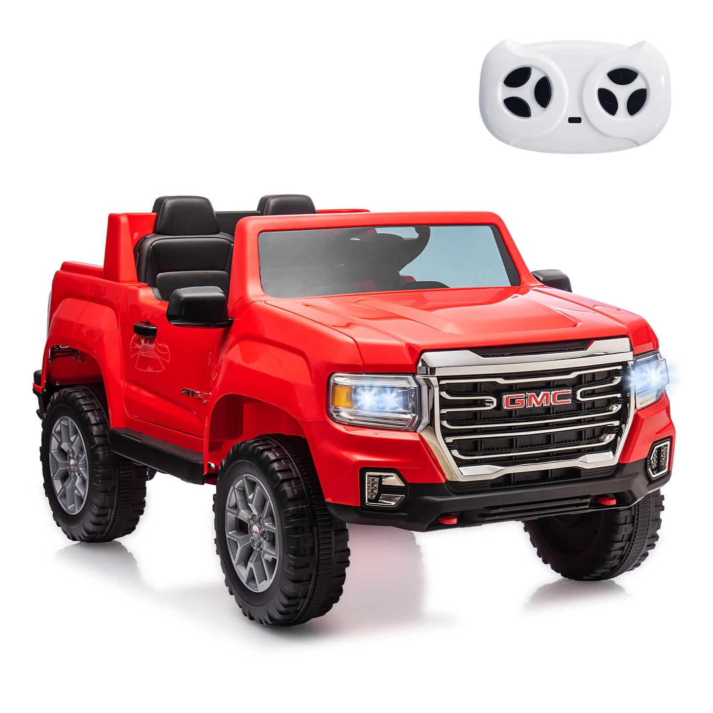 Garvee Ride - P Series: 24V 2-Seater Ride On Truck Car, Licensed GMC Battery Powered Electric Kids Car with Remote Control, LED Lights, MP3, 2 * 200W Motor, 20.5" Large Seat, Ride On Toys for Kids