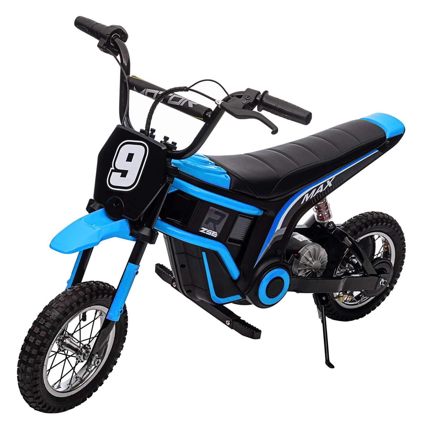 Garvee Ride - T Series: 24V-10A 350W Ride On Electric Dirt Bike For Kids Ages 13+, 14.29MPH, 3-Speed - Blue-9